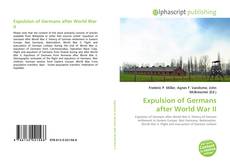 Portada del libro de Expulsion of Germans after World War II