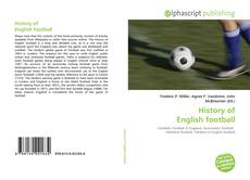 Portada del libro de History of English football