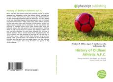 Capa do livro de History of Oldham Athletic A.F.C 