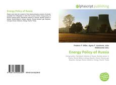 Bookcover of Energy Policy of Russia