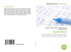 Bookcover of David Hilbert