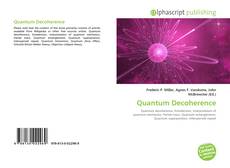 Bookcover of Quantum Decoherence