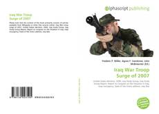 Bookcover of Iraq War Troop Surge of 2007