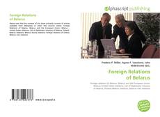 Bookcover of Foreign Relations of Belarus