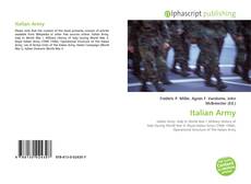 Bookcover of Italian Army