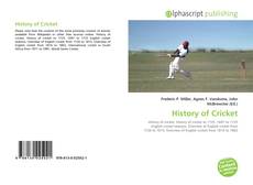 Обложка History of Cricket