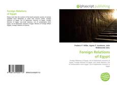 Обложка Foreign Relations of Egypt