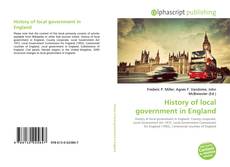 Обложка History of local government in England