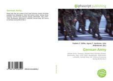 Bookcover of German Army