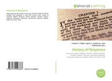 Bookcover of History of Responsa