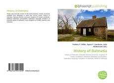 Bookcover of History of Dalmatia