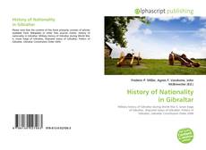 Bookcover of History of Nationality in Gibraltar