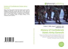 Bookcover of History of Confederate States Army Generals