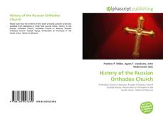 Bookcover of History of the Russian Orthodox Church
