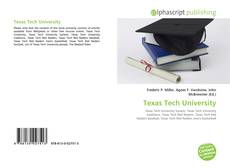 Bookcover of Texas Tech University