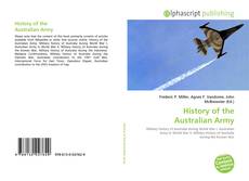Обложка History of the Australian Army