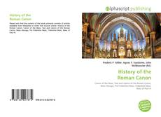 Portada del libro de History of the Roman Canon