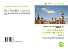 Portada del libro de History of Borough Status in England and Wales