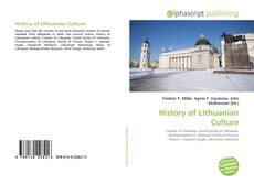 Обложка History of Lithuanian Culture
