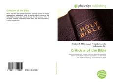 Borítókép a  Criticism of the Bible - hoz