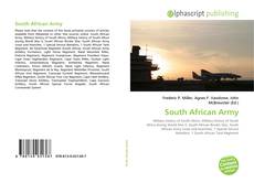 Borítókép a  South African Army - hoz