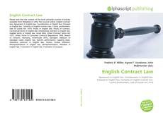 Capa do livro de English Contract Law 