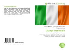 Borítókép a  Orange Institution - hoz