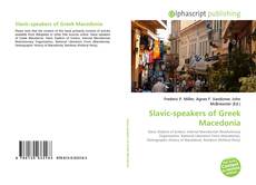 Bookcover of Slavic-speakers of Greek Macedonia