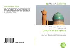 Borítókép a  Criticism of the Qur'an - hoz