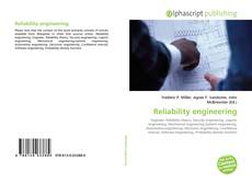 Bookcover of Reliability engineering