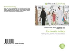 Capa do livro de Persianate society 