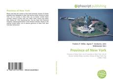 Capa do livro de Province of New York 