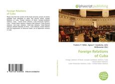 Capa do livro de Foreign Relations of Cuba 