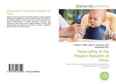 Capa do livro de Food safety in the People's Republic of China 