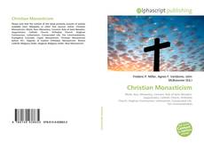 Bookcover of Christian Monasticism