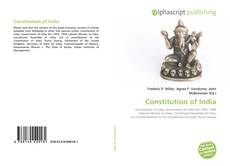 Bookcover of Constitution of India