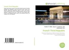 Buchcover von French Third Republic
