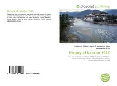 Borítókép a  History of Laos to 1945 - hoz