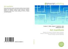 Copertina di Art manifesto