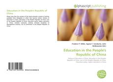 Bookcover of Education in the People's Republic of China