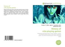 Bookcover of History of role-playing games