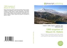 Bookcover of 1980 eruption of Mount St. Helens