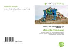 Couverture de Mongolian language