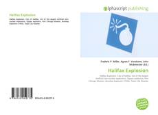 Capa do livro de Halifax Explosion 