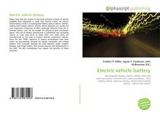 Capa do livro de Electric vehicle battery 