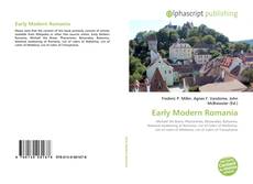 Copertina di Early Modern Romania