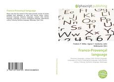Portada del libro de Franco-Provençal language