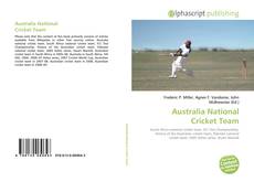 Обложка Australia National Cricket Team
