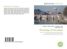 Bookcover of Mariology of the popes