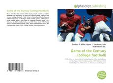 Portada del libro de Game of the Century (college football)